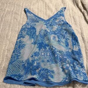 Lilly Pulitzer Blue Floral Camisole